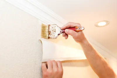 Pose de papier peint à Saint-Aventin — revêtements muraux et toiles de verre